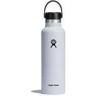 Hydro Flask Stainless Steel Thermos Bottle Standard Mouth Flex Cap 621 ml White - Thermos
