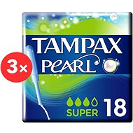 TAMPAX Pearl Super 3× 18 Pcs - Tampons