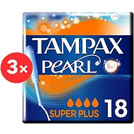TAMPAX Pearl Super Plus 3× 18 Pcs - Tampons