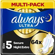 ALWAYS Ultra Secure Night Extra with Wings 64 pcs - Sanitary Pads