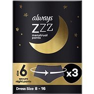 ALWAYS ZZZs disposable night menstrual underwear 3 pcs - Menstruation Underwear