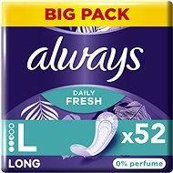 ALWAYS Daily Fresh Long 0 % parfemace 52 ks - Sanitary Pads