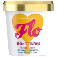 FLO Organic Cotton 16 ks (8× Regular/8× Super) - Tampons