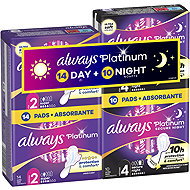 ALWAYS Platinum Day 14 ks + Secure Night 10 ks - Sanitary Pads