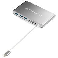 HyperDrive Ultimate USB-C Hub – Strieborný - Replikátor portov
