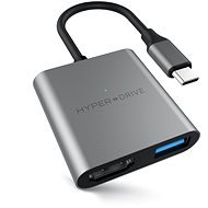 HyperDrive 3 az 1-ben USB-C Hub 4K HDMI - asztroszürke - Port replikátor