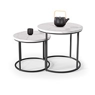 Halmar Oreo, white, laminated, 2 pcs - Side Table