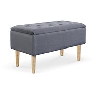 Upholstered bench with storage space LINSDAL grey - Bench