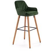 Barová židle Listerby tmavě zelená - Barová židle