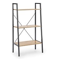 Regál NARVIK 3, dekor sonoma/černá - Shelving Unit