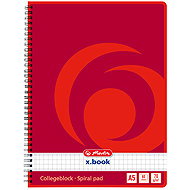 HERLITZ A5 80 listů, čtverečkovaný, 70 g/m2 - Notepad