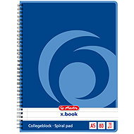 HERLITZ A5 80 sheets, lined, 70 g/m2 - Notepad