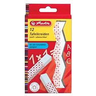 School chalks 12pcs square white - Chalk