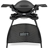 Weber Q 1400 Stand Electric Grill, Dark Grey - Electric Grill