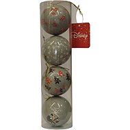 CHRISTMAS INSPIRATION Christmas decorations - Micky and friends, grey, 4 pcs - Christmas Ornaments