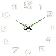 KIK KX7442 Design 3D sticker clock 50-60 cm fluorescent - Wall Clock