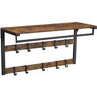 Houseland Hallway coat rack Vasagle Plunge brown - Coat Hanger