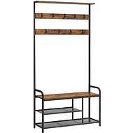 Houseland Hallway coat rack Vasagle Lore brown / black - Coat Hanger