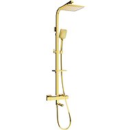 Mexen CQ62 bath column with thermostatic mixer gold (779106295-50) - Shower Set