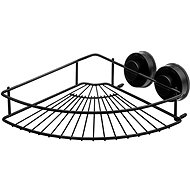 Ridder Vacuum Shelf Corner Stainless Steel, Black 12020010 - Bathroom Shelf