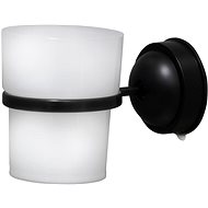 Ridder Vacuum Cup Holder, Black 12030010 - Toothbrush Holder Cup