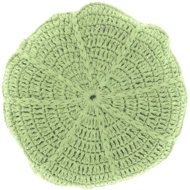 TEXTILOMANIE Round decorative cushion Dora 45 cm, light green - Pillow