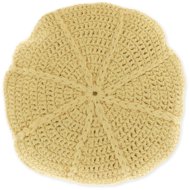 TEXTILOMANIE Round decorative cushion Dora 45 cm, yellow - Pillow