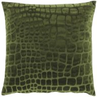 TEXTILOMANIE Velvet decorative cushion Nanou 45 × 45 cm, green - Pillow