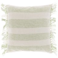 TEXTILOMANIE Decorative cushion Bossa 45 × 45 cm, light green stripes - Pillow