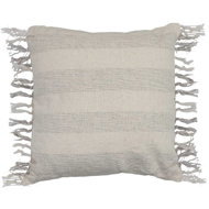 TEXTILOMANIE Decorative cushion Bossa 45 × 45 cm, grey stripes - Pillow