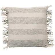 TEXTILOMANIE Decorative cushion Bossa 45 × 45 cm, green stripes - Pillow