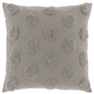 TEXTILOMANIE Decorative cushion Giel 45 × 45 cm, grey - Pillow