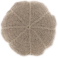 TEXTILOMANIE Round decorative cushion Dora 45 cm, brown - Pillow
