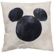 TEXTILOMANIE Decorative cushion Mickey Mouse 40 × 40 cm, cream - Pillow
