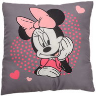 TEXTILOMANIE Decorative cushion Mickey Mouse 40 × 40 cm, dark grey - Pillow