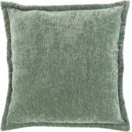 TEXTILOMANIE Velvet decorative cushion Viola 45 × 45 cm, teal - Pillow