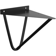 Walteco WANS console, 186 × 200 mm, load capacity 30 kg, matt black - Console