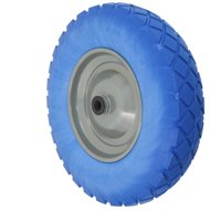 WALTECO Puncture proof wheel, diameter 390 mm, axle diameter 20 mm, blue rubber, load capacity 200 k - Spare Castor