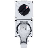 Solight Socket IP66 with switch, waterproof and dustproof - Socket