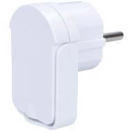 Solight Angled plug, low profile from wall, IP20, white - Plug