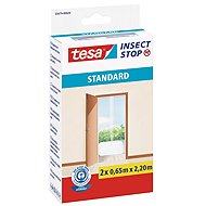 TESA Insect screen STANDARD, for doors, white, 2 × 0.65 m × 2.2 m - Insect Screen