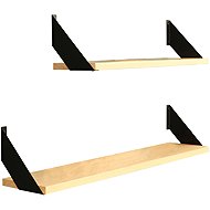 Raavi Wall shelf with bracket Dana Beech, width 75 cm - Shelf