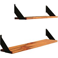 Raavi Wall shelf with console Dana Palisander, width 75 cm - Shelf