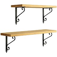 Raavi Wall shelf with console Runa Mango, width 75 cm - Shelf