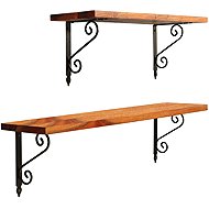 Raavi Wall shelf with console Runa Palisander, width 75 cm - Shelf