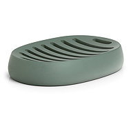 ZELLER Modern sage soap dish 13 × 9 × 2,5 cm - Soap Dish