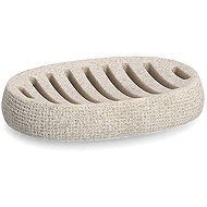 ZELLER Soap dish natural motif, beige 13 × 9 × 2 cm - Soap Dish