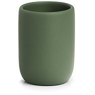 ZELLER Modern sage toothbrush cup 7,2 × 10 cm - Toothbrush Holder Cup