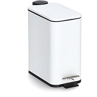ZELLER Pedal bin 5 L, plastic white 28,3 × 14 × 29 cm - Rubbish Bin