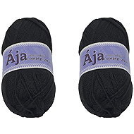 BELLATEX SET 2 pcs Yarn Aja NGM 50 g, 901 black - Yarn